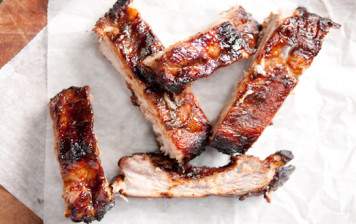 Pork ribs with BBQ marinade