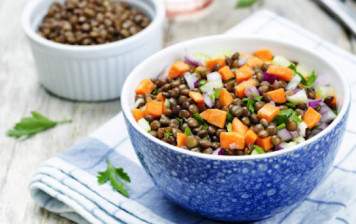 Salad of lentils and carrots