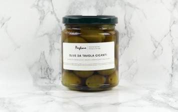 Large green olives, Agnoni
