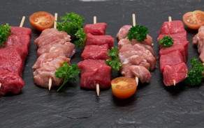 Plateau 6 brochettes nature (poulet & boeuf) pour 2-3 personnes