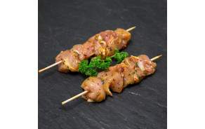 2 Brochettes de Poulet marinade herbes provences